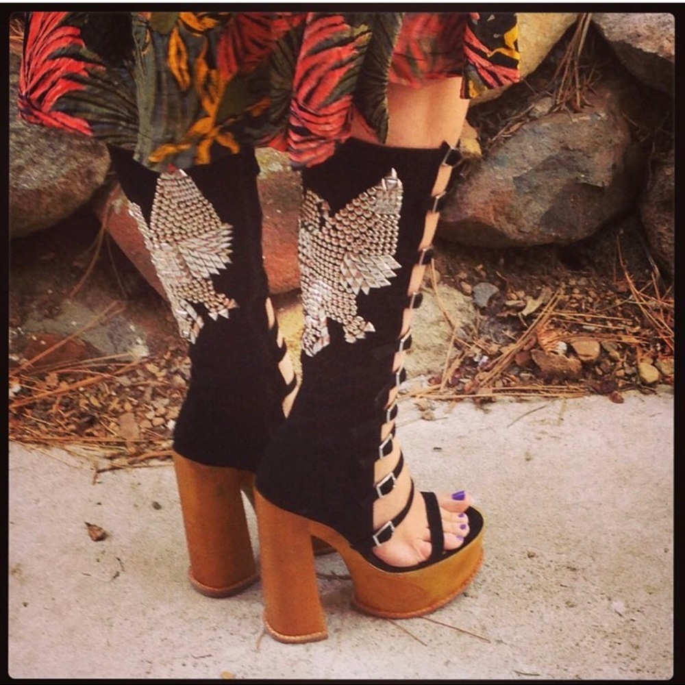 ISO Jeffrey Campbell Eagle Studded Boots Size 9